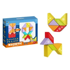 Jeux montessori 26 pièces blocs d'intelligence magnétiques