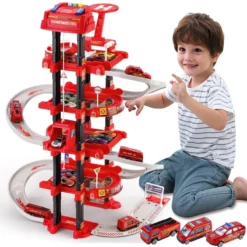 jouet Circuit Garage Pompier pour enfants XL