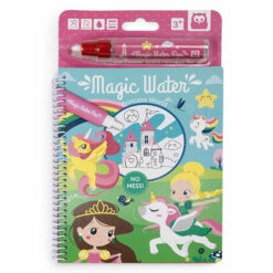 Cahier à colorier à l'eau Princesses- Eurekakids-0