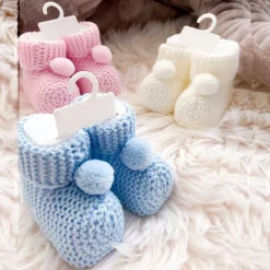 Chaussons bébé en tricot de coton