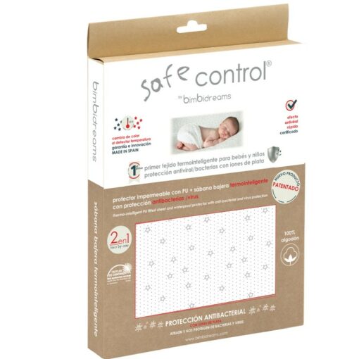 Drap-housse 2 & 1 Lit & bébé antibacterial safe control - BimbiDreams