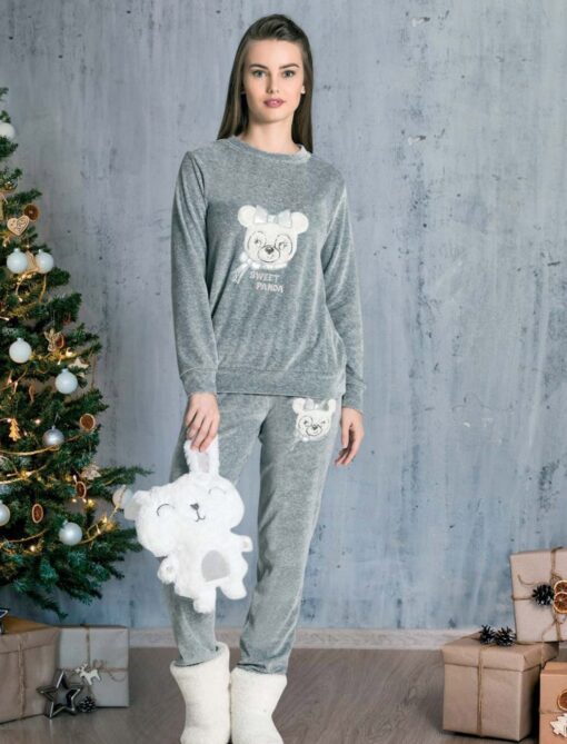 Pyjama femme deluxe ultra doux panda - Dowry