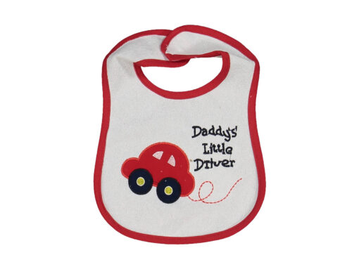 Bavoir bébé Little Driver en coton plastifié - Baby Bibs
